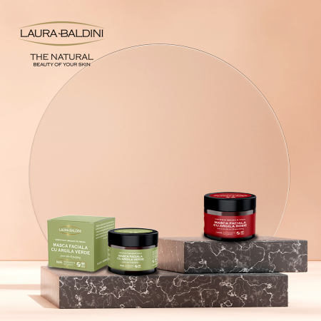 Masca antirid cu argila rosie LOVE IS IN THE AIR, 100% ingrediente naturale, ORGANIC & VEGAN, Laura Baldini, 50 ml [5]