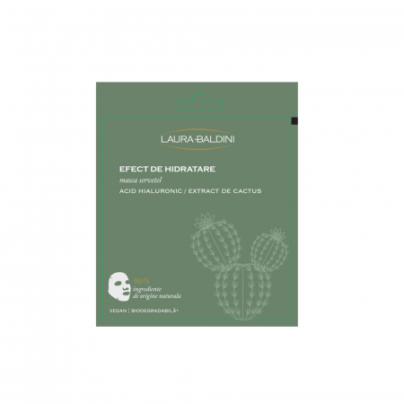 Ten - Masca servetel hidratanta, 96% ingrediente naturale, VEGAN, Laura Baldini