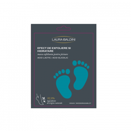 Corp - Masca servetel exfolianta pentru picioare, 92.9% ingrediente naturale, VEGAN, Laura Baldini