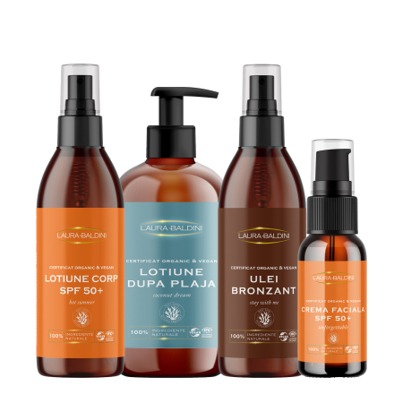 Rutine - Rutina protectie solara pentru corp SPF50, ORGANICA & VEGANA - Laura Baldini