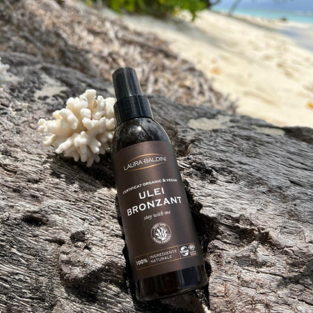 Ulei bronzant STAY WITH ME, 100% ingrediente naturale, ORGANIC & VEGAN & REEF SAFE, Laura Baldini, 125ml [1]