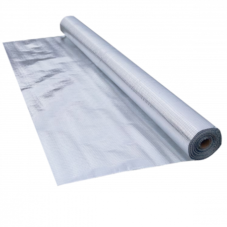Folii de difuzie anticondens - Folie bariera de vapori aluminizata, 90g/mp, MASTERFOL SOFT ALU - E, 75 mp