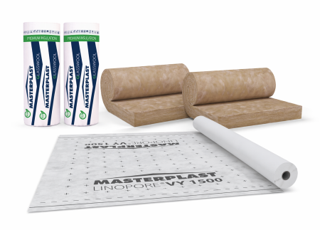 PROMOTII - Pachet vata minerala de sticla si Folie bariera de vapori