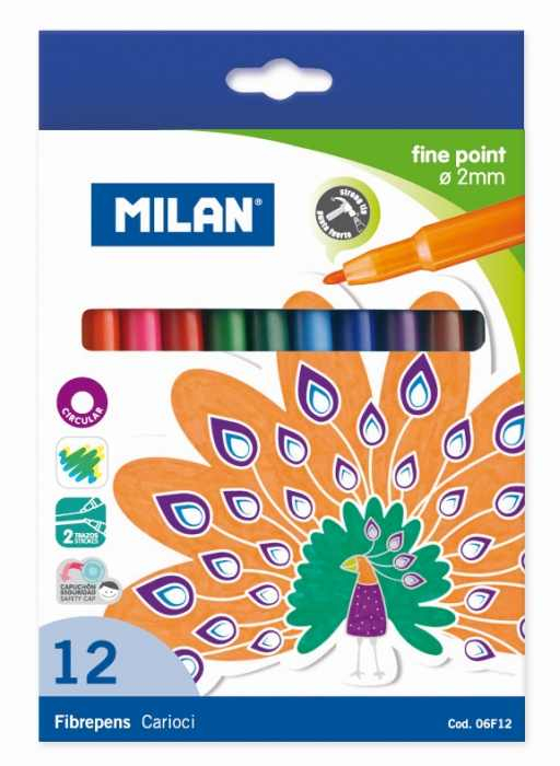 Carioca 12 culori Milan- fine point [1]