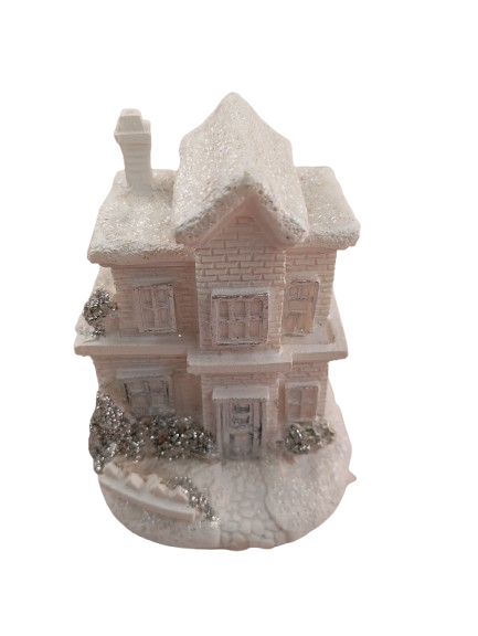 Casuta alba cu LED 6*7*10 cm [5]