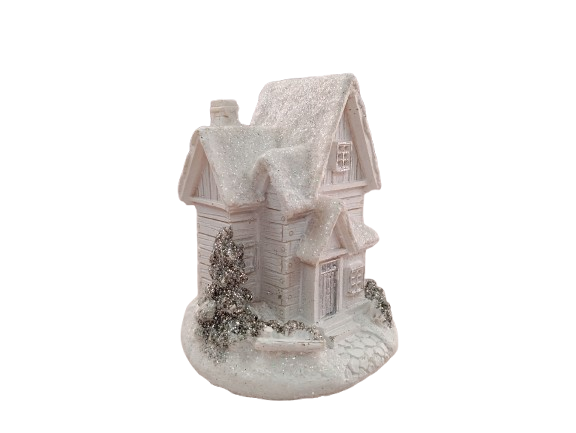 Casuta alba cu LED 6*7*10 cm [3]