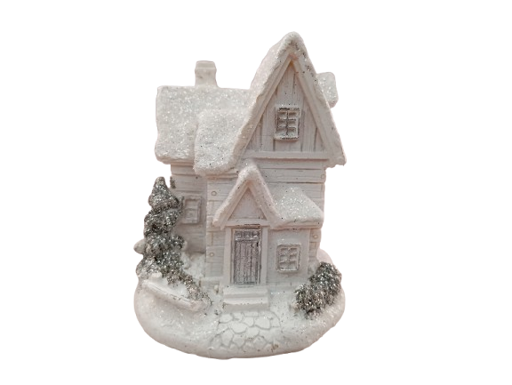 Casuta alba cu LED 6*7*10 cm [4]