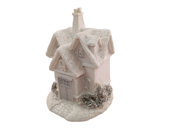 Casuta alba cu LED 6*7*10 cm [3]