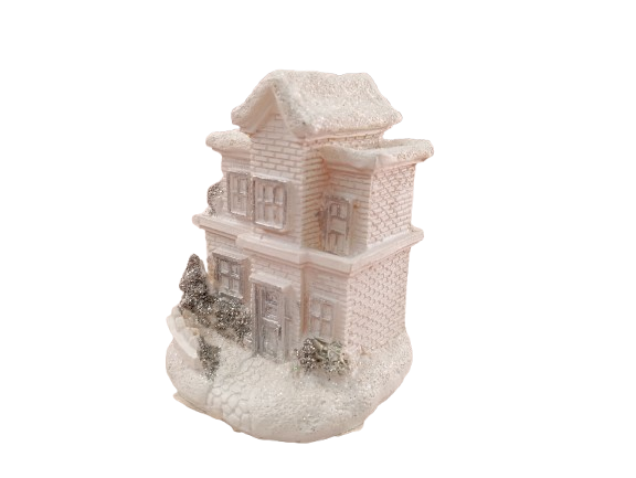 Casuta alba cu LED 6*7*10 cm [2]