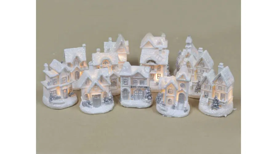 Casuta alba cu LED 6*7*10 cm [2]