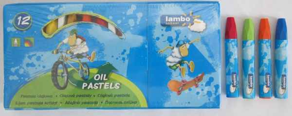 Creioane cerate Lambo oil pastels 12 culori [1]