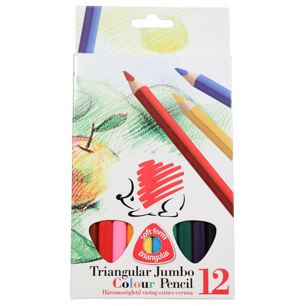 Creioane groase color triunghiulare ICO maxi 12/set [1]