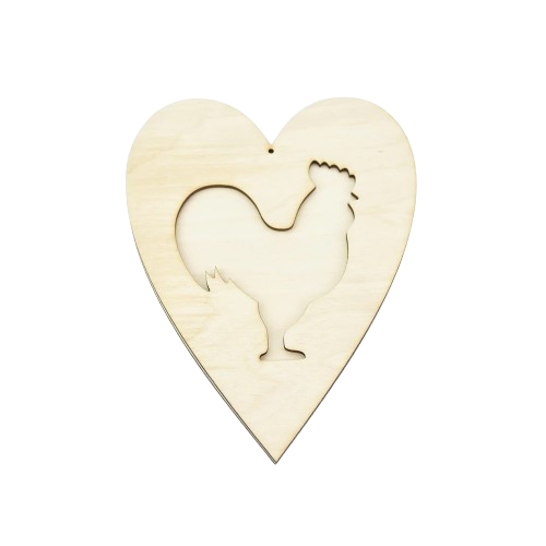 Decor inimioara cu model decupat 20 cm [2]