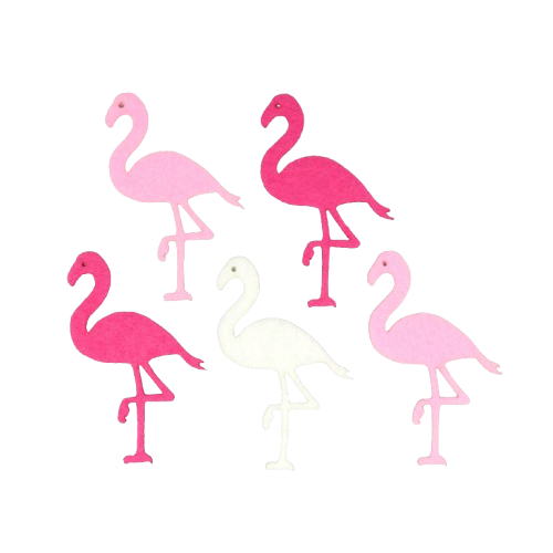 Figurine din fetru- flamingo 7 cm (5 buc/set) [1]