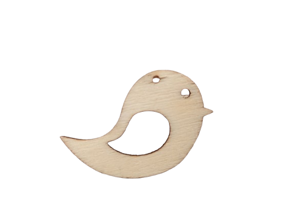 Figurine din lemn mini - pasari 3,5 cm (6buc /set) [4]
