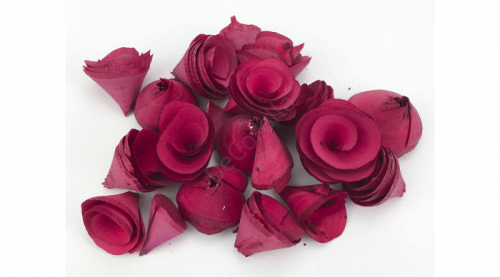 Flori din scoarta- rosii 3-5 cm, 5 bus/set [1]