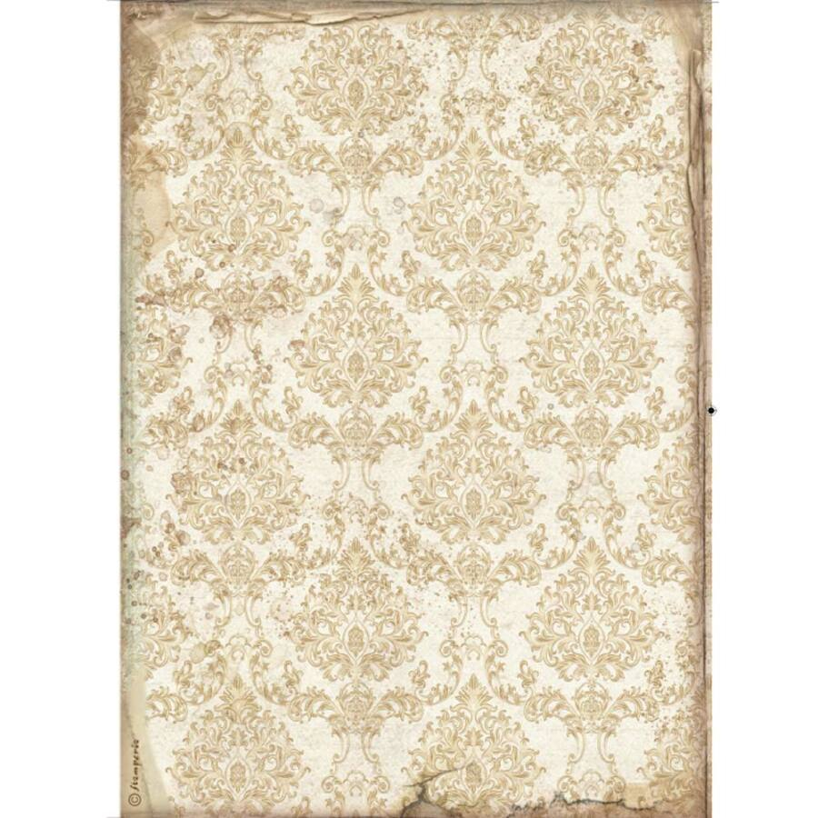 Hartie de orez pt. decoupage A4- Golden wallpaper [1]
