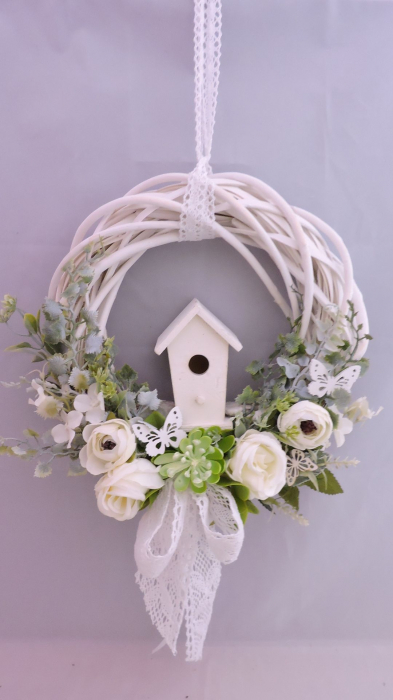 Hranitoare de pasari decorativa 10 cm- gri [3]