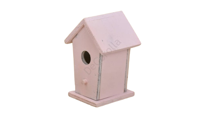 Hranitoare de pasari decorativa 10 cm- roz [2]