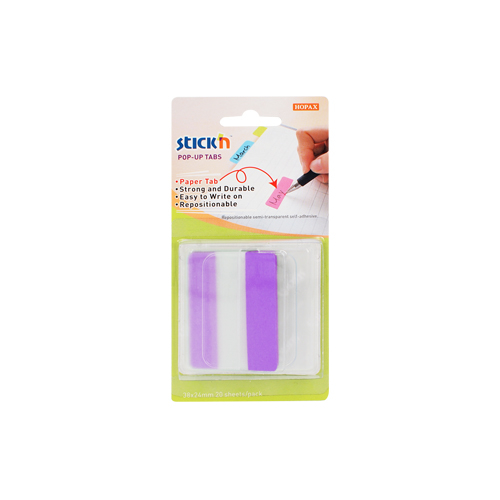 Index autoadeziv din plastic cu tab din hartie in dispenser 50x38 mm- 10 file/buc [6]