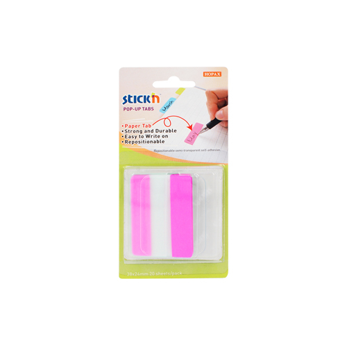 Index autoadeziv din plastic cu tab din hartie in dispenser 50x38 mm- 10 file/buc [5]