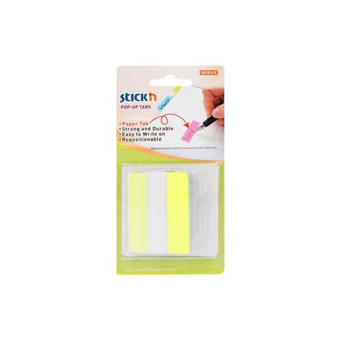Index autoadeziv din plastic cu tab din hartie in dispenser 50x38 mm- 10 file/buc [3]