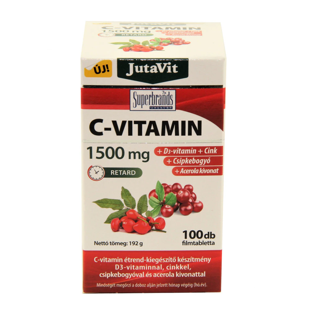 Jutavit Vitamina C 1500mg + Macese + Acerola + D3  100/cut [3]