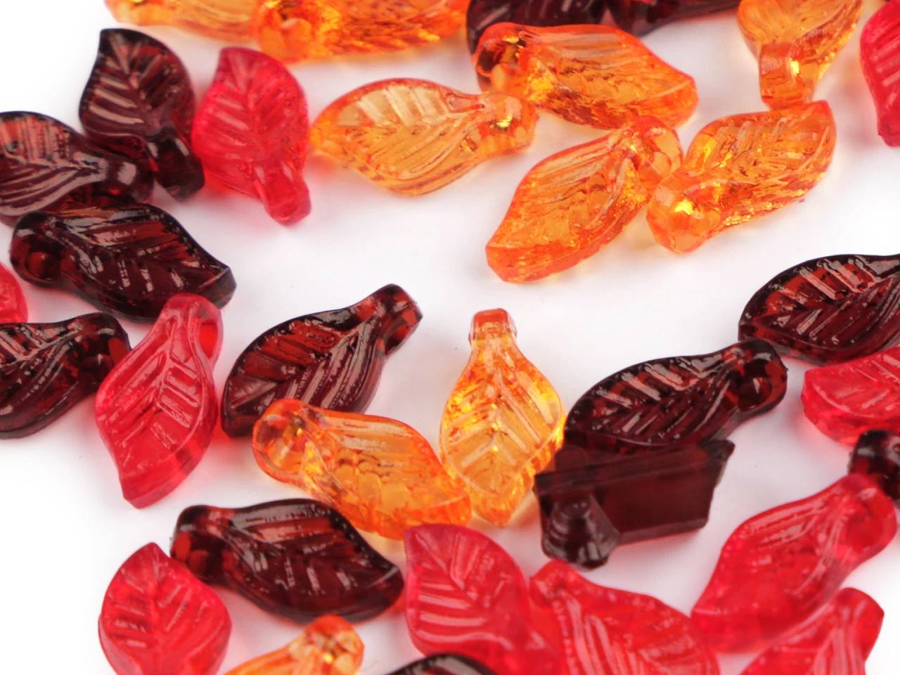 Margele frunza mix portocaliu-rosu, 20g [2]