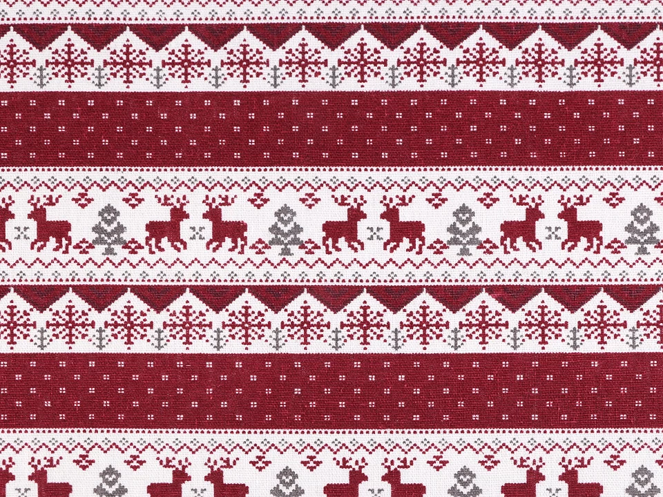Material decorativ de craciun din bumbac 45 x 45 cm [3]