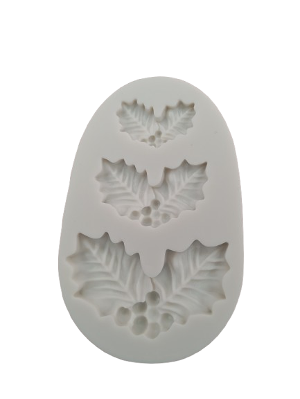 Matrita modelaj din silicon- frunze de ilex [3]