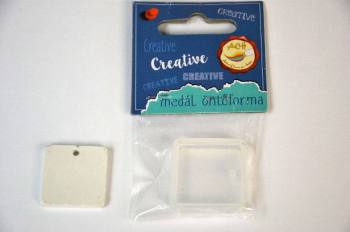 Matrita modelaj din silicon - medalion patrat 2.8cm [1]