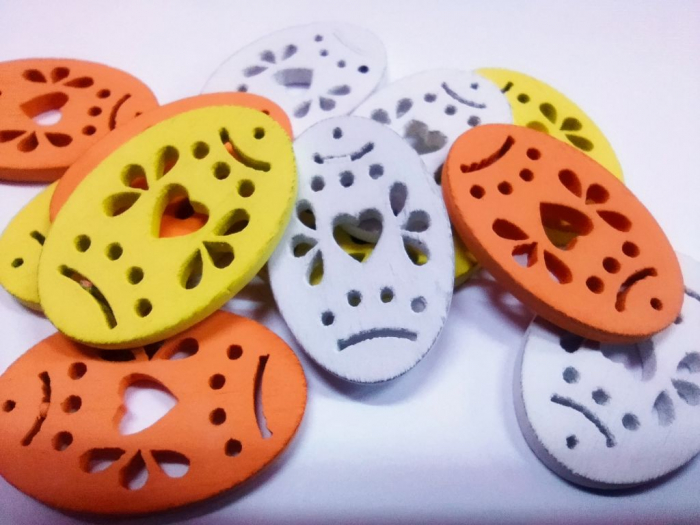 Ouă din lemn 3 cm, 12/set [3]