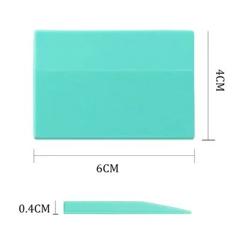 Racleta din silicon pt. serigrafie, sablonare- 4 x 6 cm- 40540 [2]