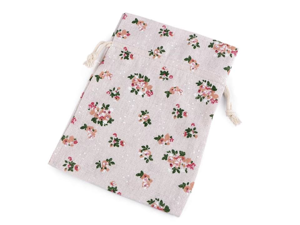 Saculet bumbac, imprimeu floral [2]
