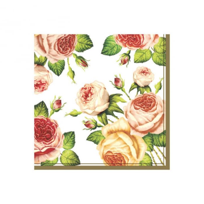 Servetel decorativ-trandafiri- 33x33 [1]