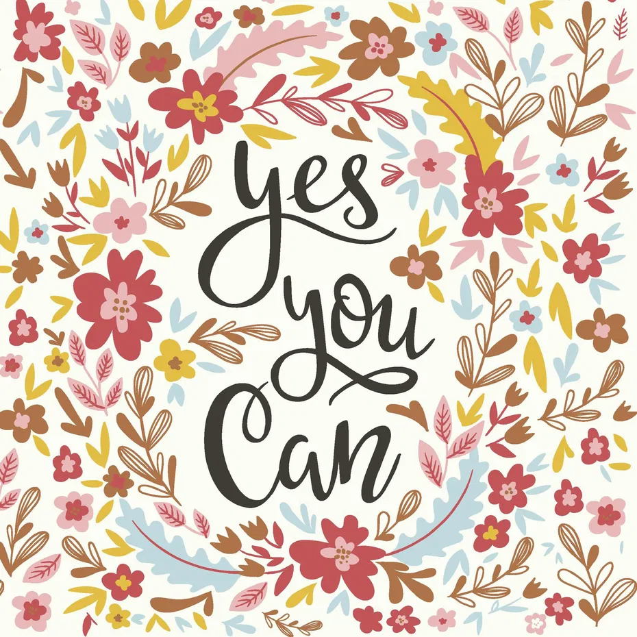 Servetele decorative "Yes you can" 33 x 33 cm [1]