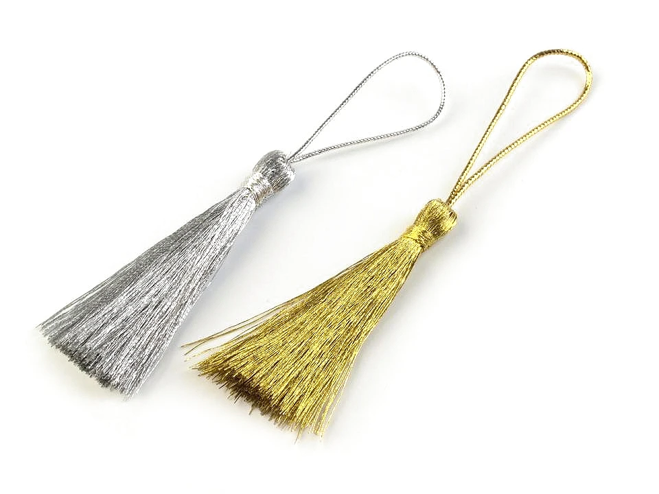 Set 10 ciucuri lurex 5cm [3]
