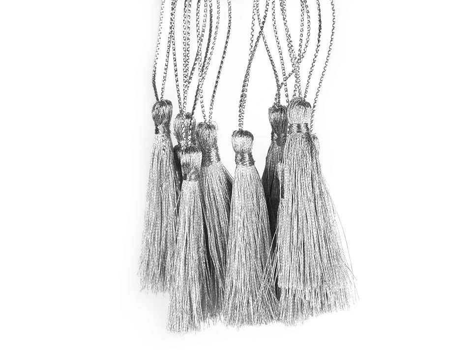 Set 10 ciucuri lurex 5cm [2]