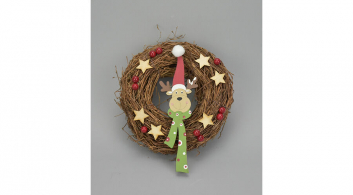 Set 2 ornamente de agatat din lemn 22 cm [4]