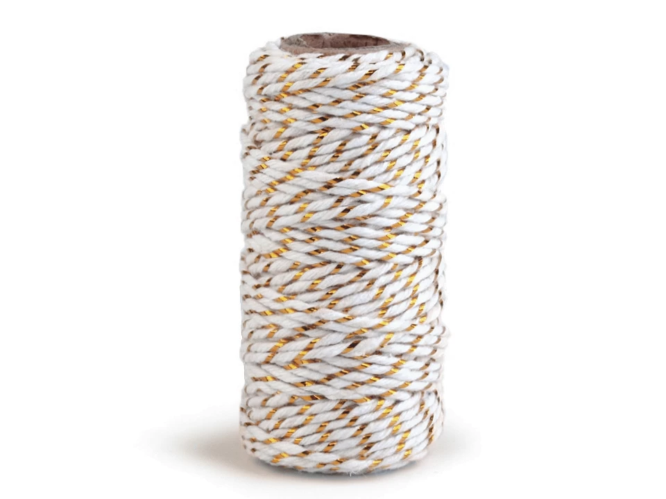 Snur rasucit cu fir auriu - argintiu, grosime1.5 mm, 17m [2]