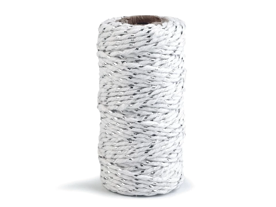Snur rasucit cu fir auriu - argintiu, grosime1.5 mm, 17m [2]