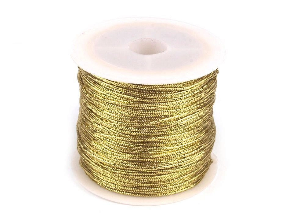 Snur rotund lurex, gol in interior, Ø1 mm, 20 m [2]