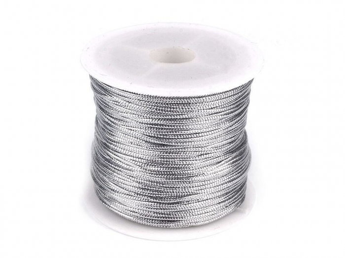 Snur rotund lurex, gol in interior, Ø1 mm, 20 m [2]