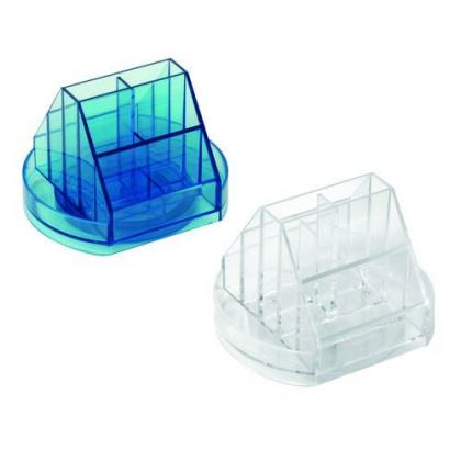 Suport instrumente de birou rotativ plastic cu 10 compartimente [2]