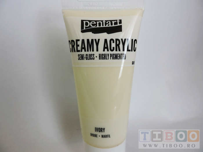 Vopsea acrilica cremoasa 60 ml- ivory [2]