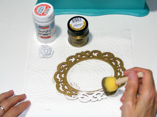 Vopsea acrilica metalizata Glamour- 50 ml- auriu [4]