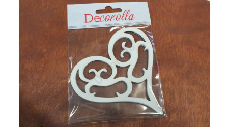 Figurine din lemn - Inimioara vintage din lemn, 10 cm