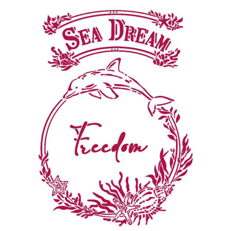 Sabloane - Stencil A4- Romantic coll., freedom