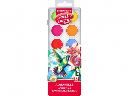 HOBBY: Vopsele Lacuri Solutii - Acuarele ArtBerry cu protecție UV, 12/set