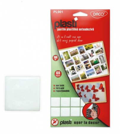 Adezivi, Benzi adezive - Adeziv pastile Plasti 66buc 100gr